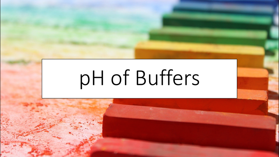 pH of Buffers